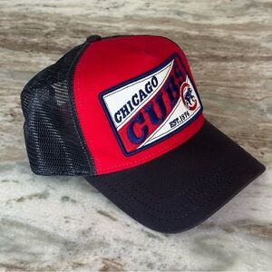 Chicago Cubs Red Navy Blue & White Baseball Cap